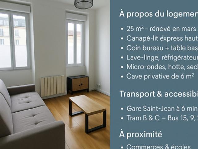 Studio à Bordeaux à louer Locagestion, expert en gestion locative