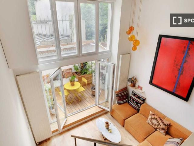 Studio à louer à Bas Belleville, Paris