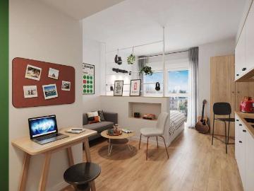 Studio à louer à Gentilly, Paris