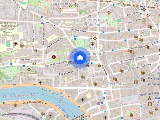 STUDIO A LOUER LYON 1ER ARRONDISSEMENT Mairie Martiniere