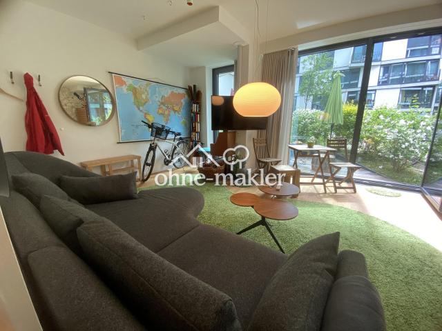 Studio Alt Treptow mit Terrasse, hochw. möbliert, Berlin Triangle Kreuzberg Neukölln Alt Treptow