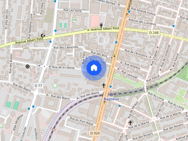 Studio apartment for rent in Bagneux