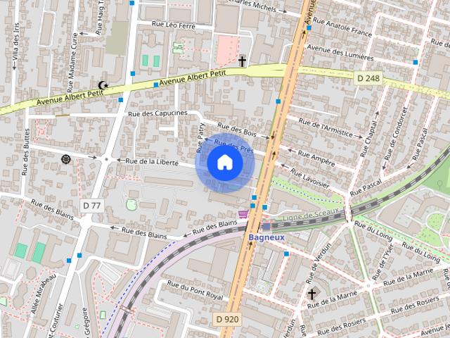 Studio apartment for rent in Bagneux