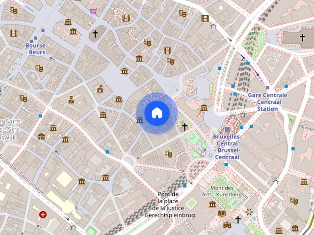 Studio apartment for rent in Brussels City Center