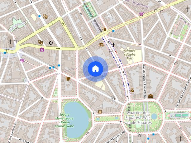 Studio apartment for rent in central Brussels