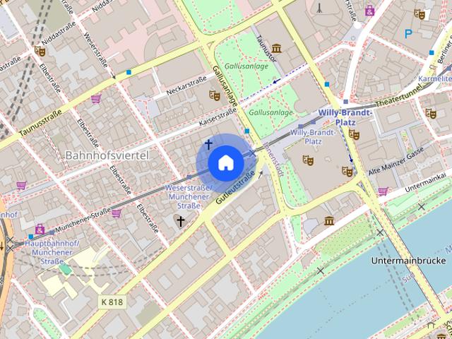 Studio apartment for rent in Frankfurt Am Main