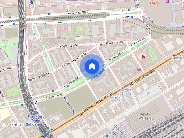 Studio apartment for rent in Frankfurt Am Main