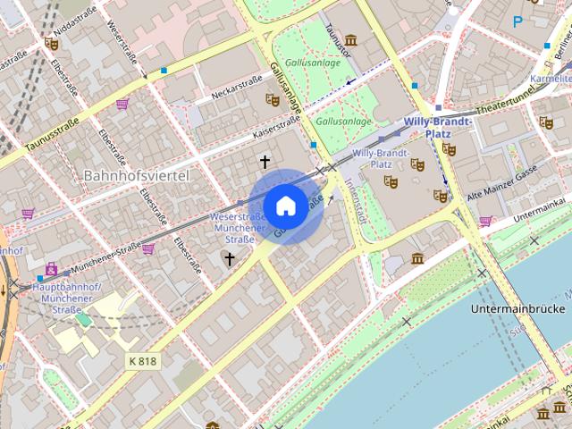 Studio apartment for rent in Frankfurt Am Main