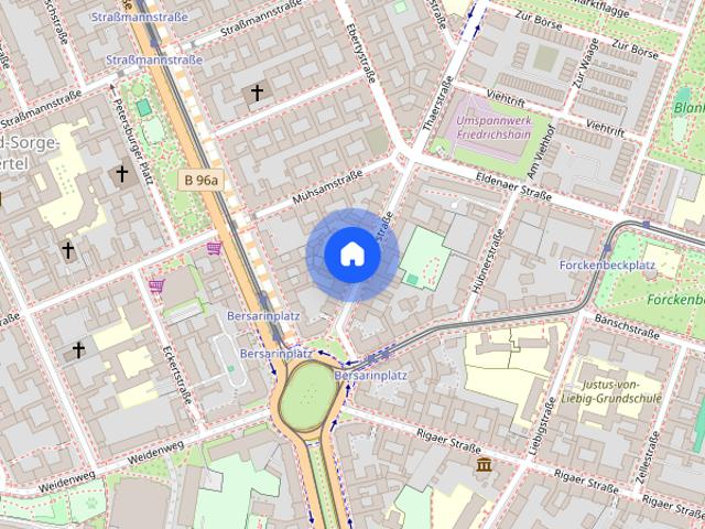 Studio apartment for rent in Friedrichshain, Berlin