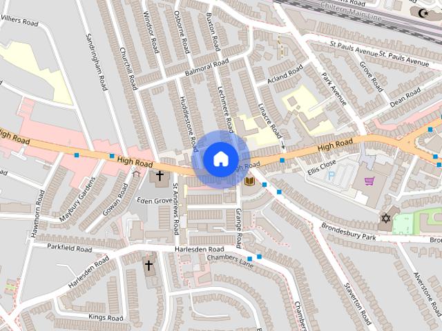 Studio apartment for rent in Willesden Green, London
