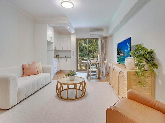 Studio apartment with a private covered patio