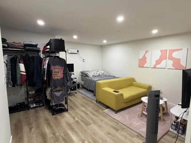 Studio basement with separate entrance /laundry