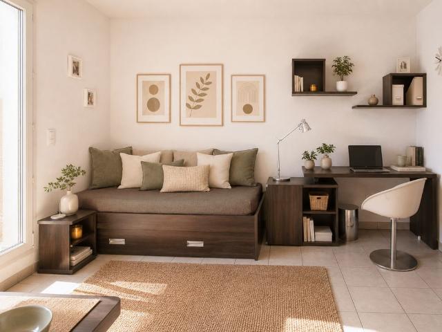 Studio de 17 à 19 m²