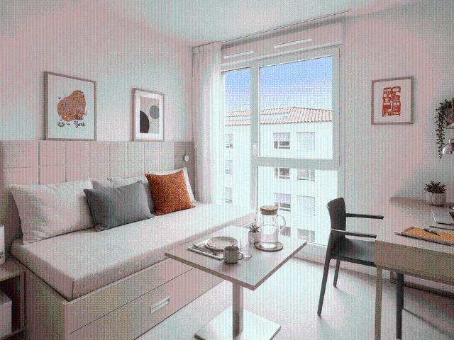 Studio de 18 à 19 m²