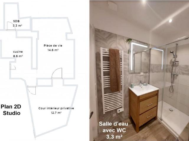 Studio de 25m2 à louer sur Brignoles