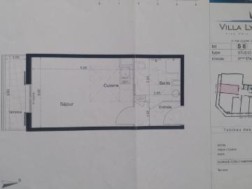 Studio de 26m2 à louer sur Nice