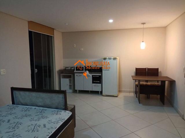 Studio de 36 m² na José Mandotti Vila Augusta Guarulhos SP, à venda por R$ 430.000 ou aluguel por R$ 2.500/mês