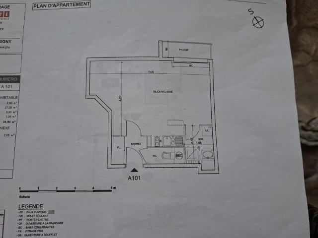 Studio de 37m2 à louer sur Rennes
