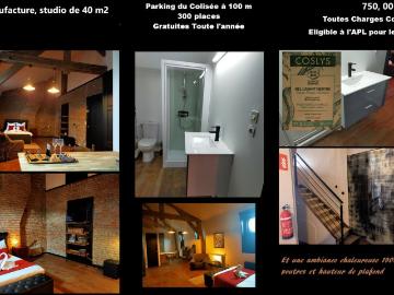 Studio de 40m2 à louer sur Roubaix