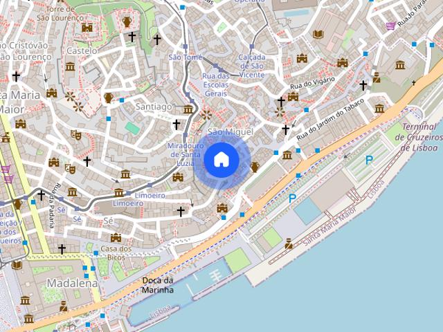 Studio em Lisboa Alfama com logradouro