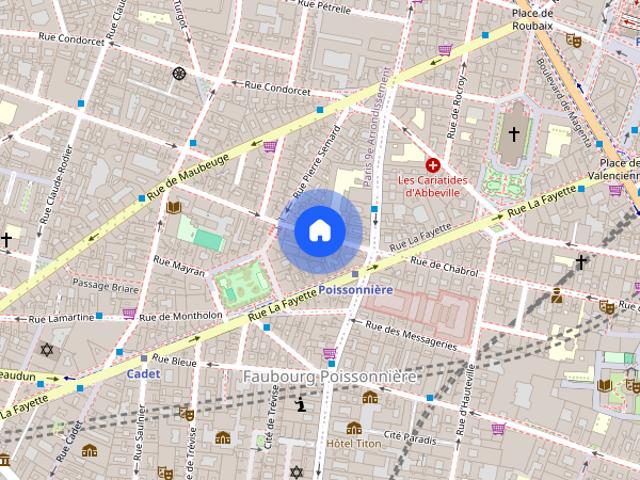 Studio for rent, Anvers Montholon, Paris