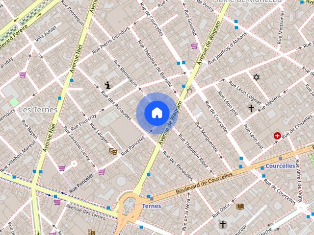 Studio for rent in Courcelles Wagram, Paris