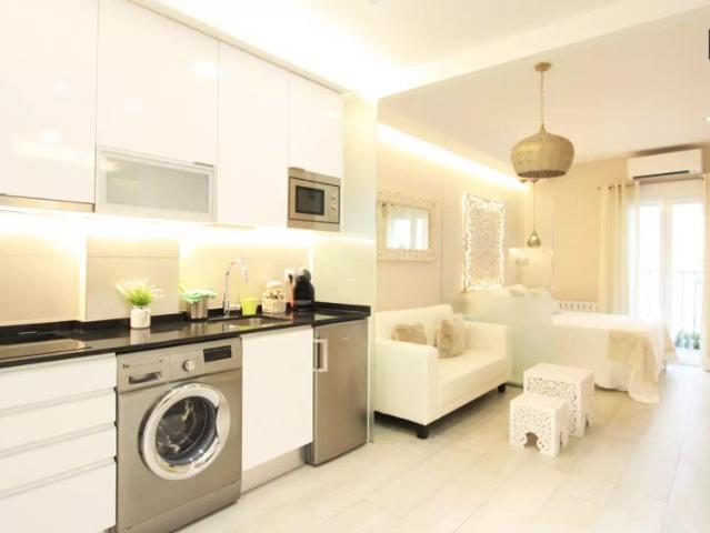 Studio for rent in Cortes, furnished with balcony