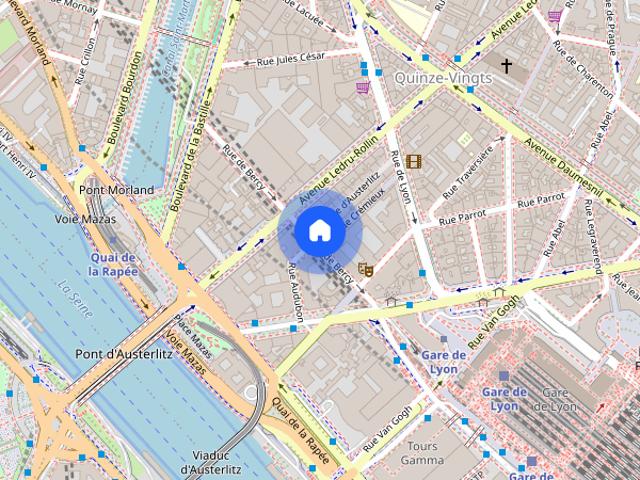 Studio for rent in Aligre Gare de Lyon, Paris
