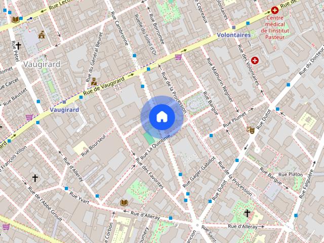 Studio for rent in Alleray Procession, Paris