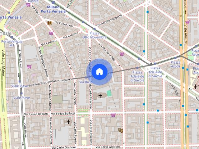 Studio for rent in Buenos Aires Venezia, Milan