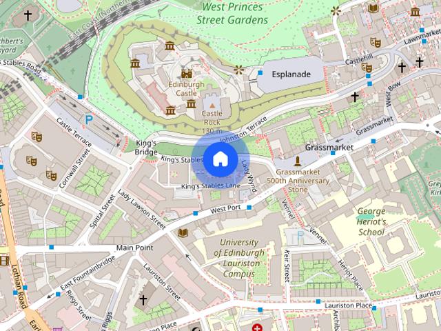 Studio for rent in Grassmarket, Edinburgh