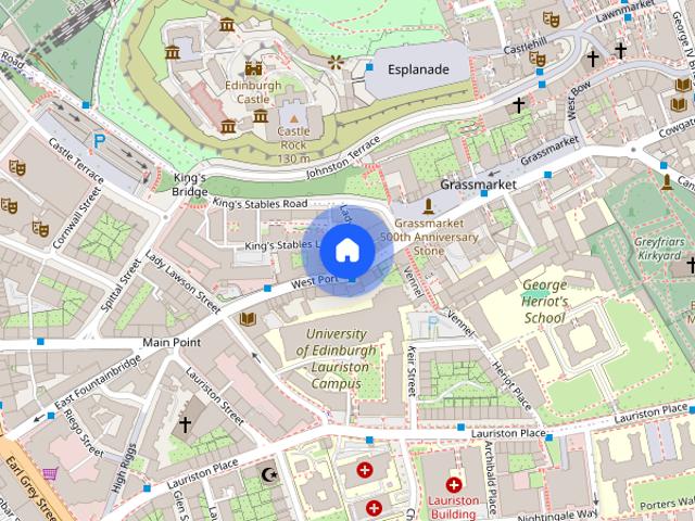 Studio for rent in Grassmarket, Edinburgh
