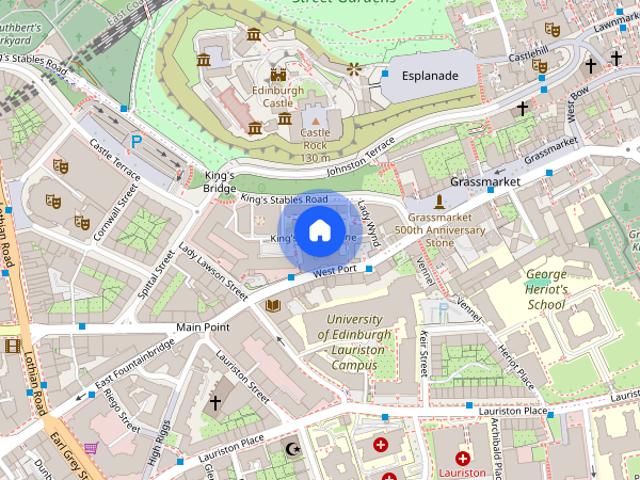 Studio for rent in Grassmarket, Edinburgh