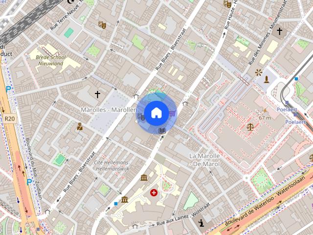 Studio for rent in De Marollen, Brussels