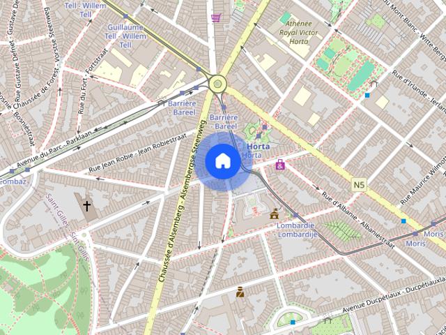 Studio for rent in Haut Saint Gilles, Brussels