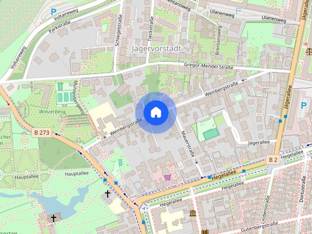 Studio for rent in Jägervorstadt, Potsdam