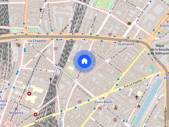 Studio for rent in Louis Blanc Aqueduc, Paris