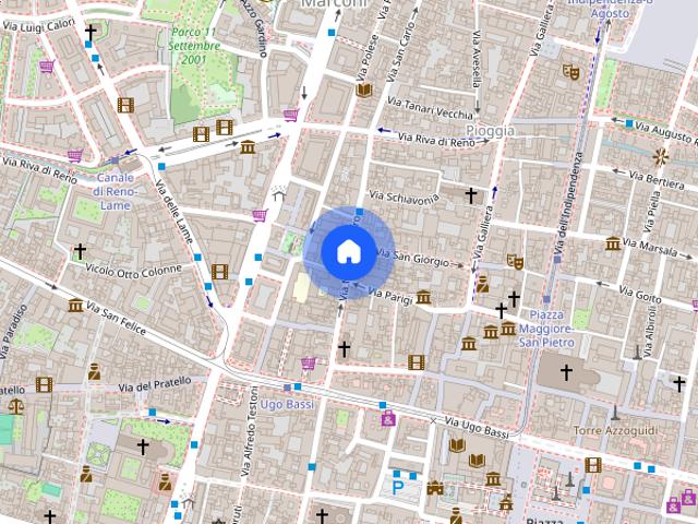 Studio for rent in Marconi, Bologna