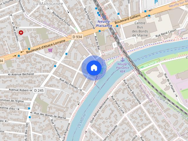 Studio for rent in Neuilly Plaisance, Paris