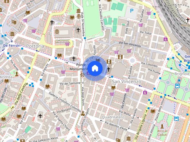 Studio for rent in San Vincenzo, Genoa