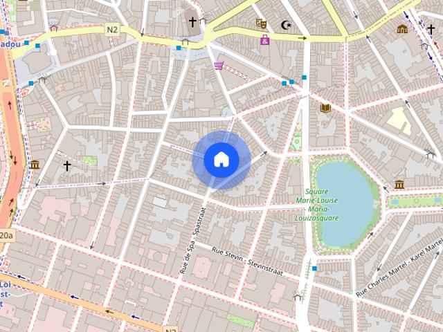 Studio for rent in Squares, Brussels