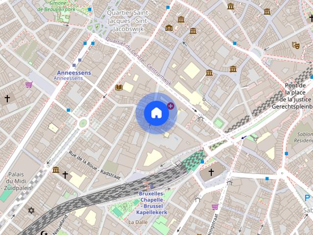Studio for rent in Stalingrad, Brussels
