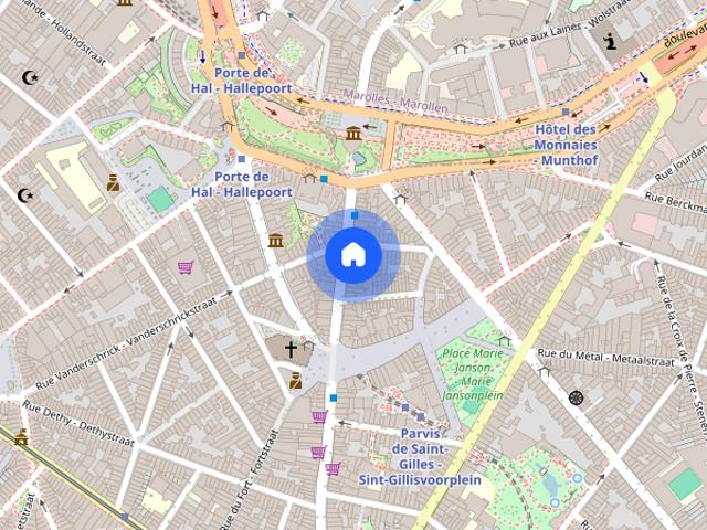 Studio for rent in Porte de Hal, Brussels