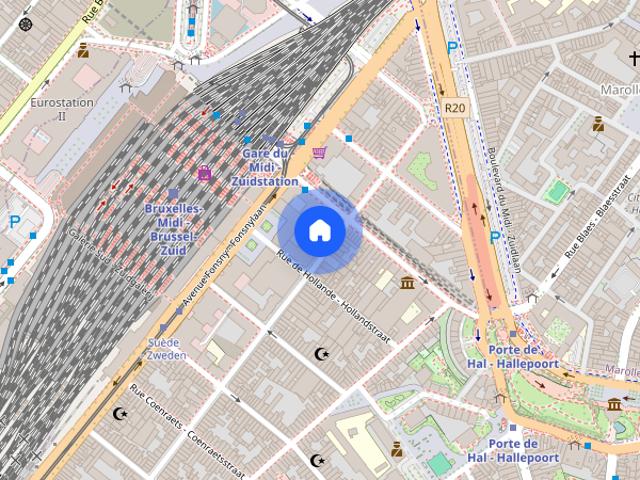 Studio for rent in Porte de Hal, Brussels