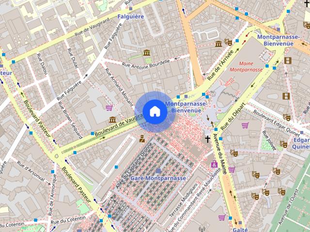 Studio for rent in Pasteur Montparnasse, Paris