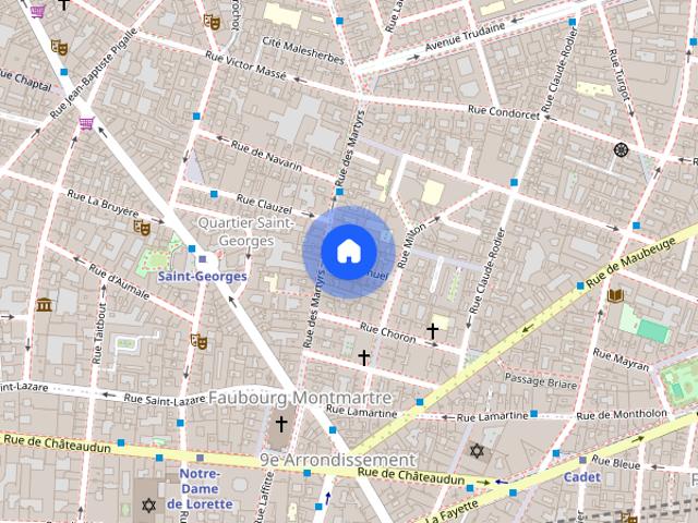 Studio for rent in Pigalle Martyrs, Paris