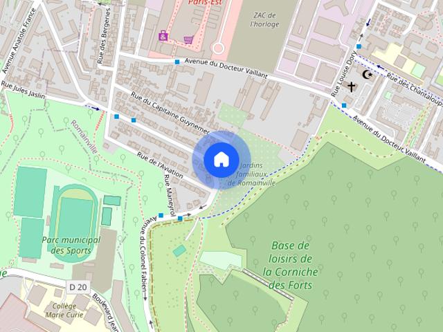 Studio for rent in Romainville, Paris