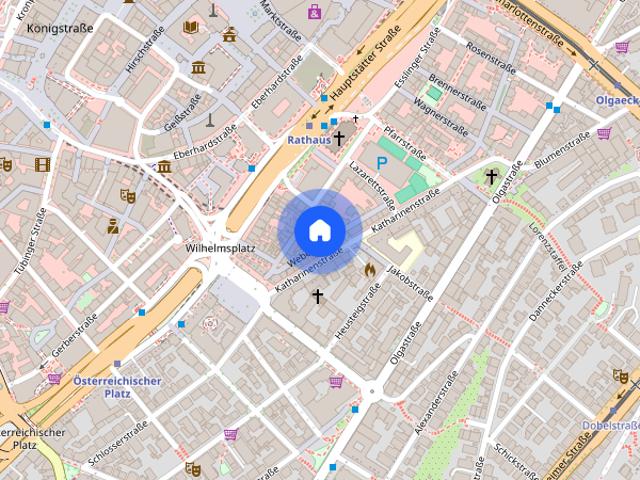 Studio for rent in Rathaus, Stuttgart