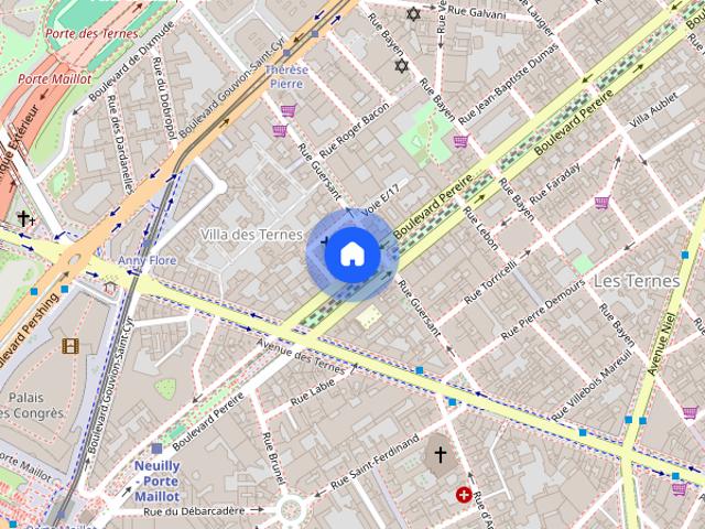 Studio for rent in Ternes Maillot, Paris
