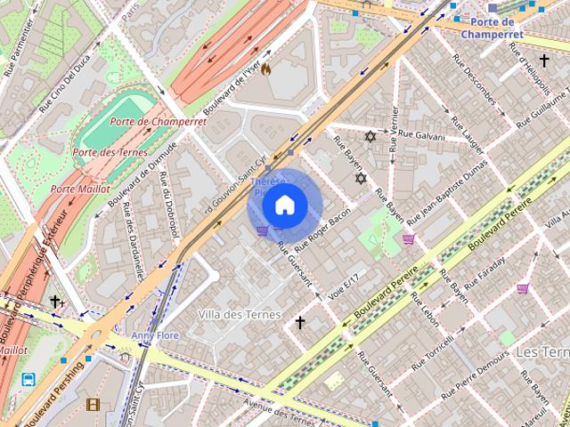 Studio for rent in Ternes Maillot, Paris